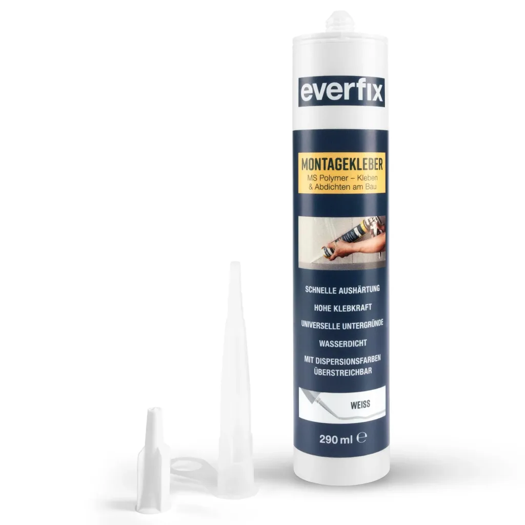 Assembly adhesive, white, 290 ml
