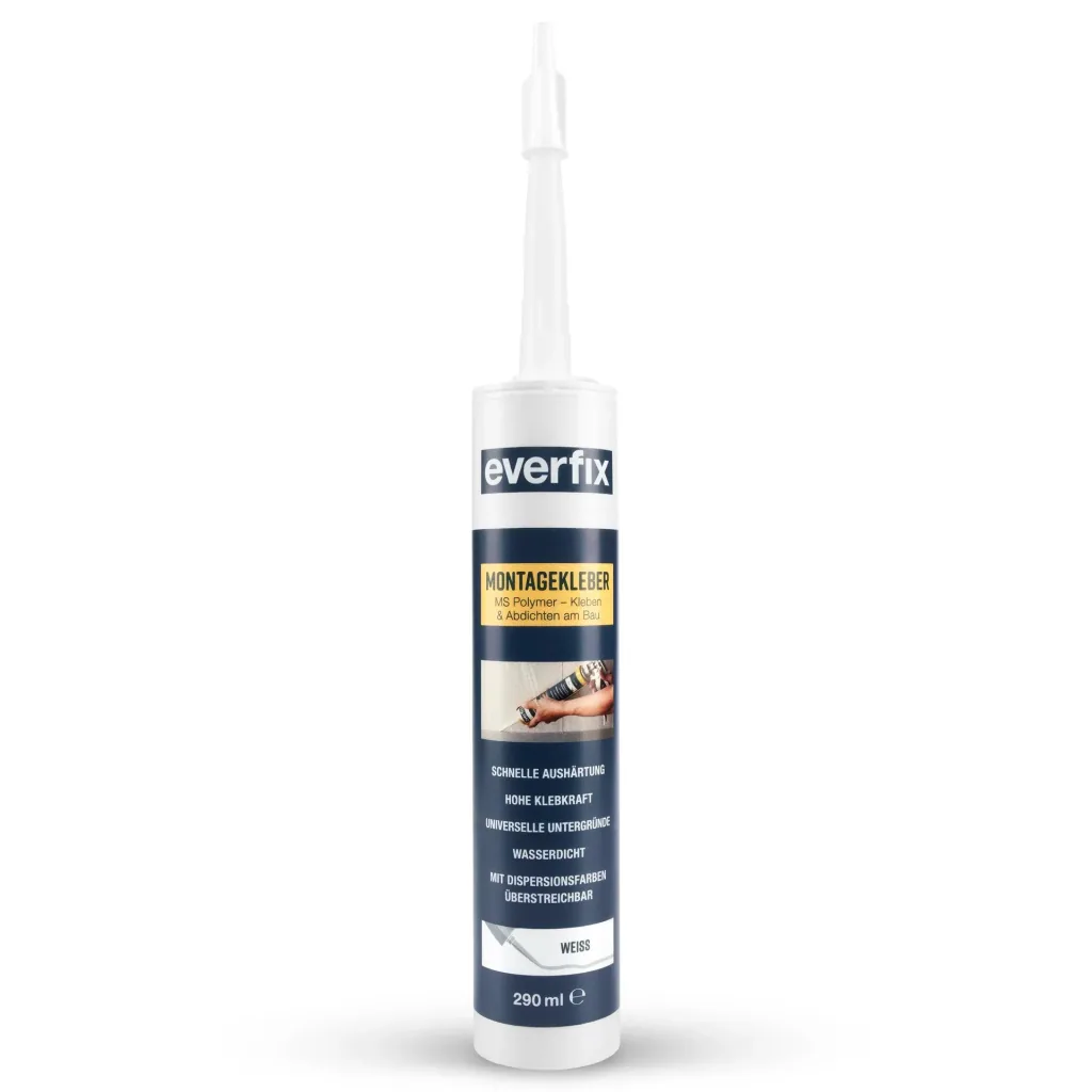 Assembly adhesive, white, 290 ml