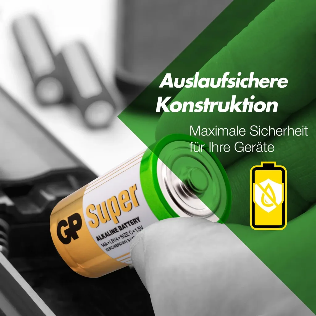 SUPER Baby C Alkaline Batteries - 2 pieces
