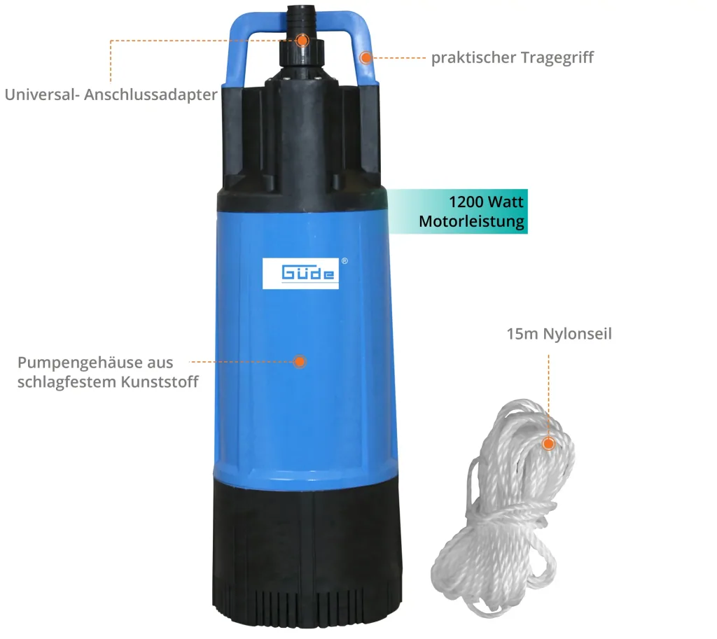 Submersible pressure pump GDT 1200