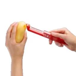 Sharple peeler with self-sharpening system, red
