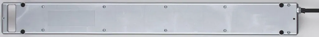 Super-Solid 8-way power strip with 13500 A surge protection, silver