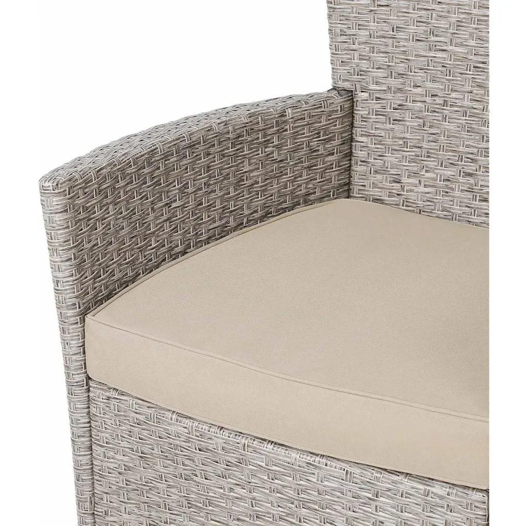 Garden set polyrattan set 17 stackable Bali beige
