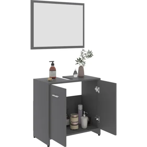 Bathroom cabinet gray