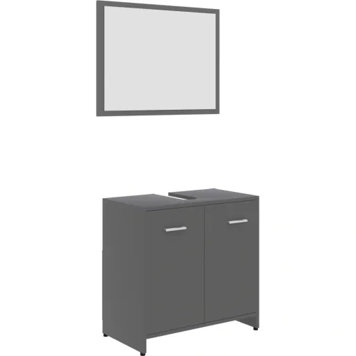 Bathroom cabinet gray
