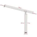 Stainless steel handrail 5ft