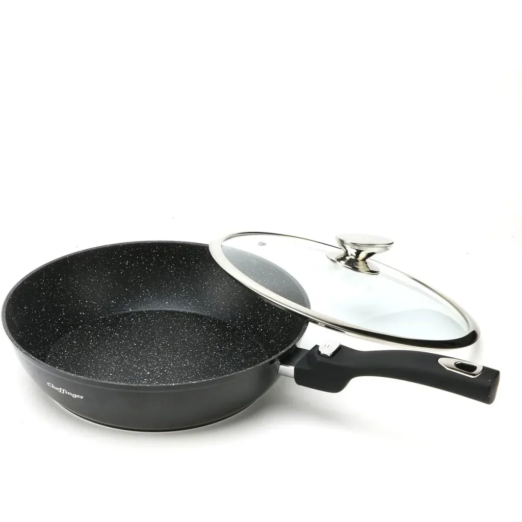 Wok pan - with lid - 30cm - Black
