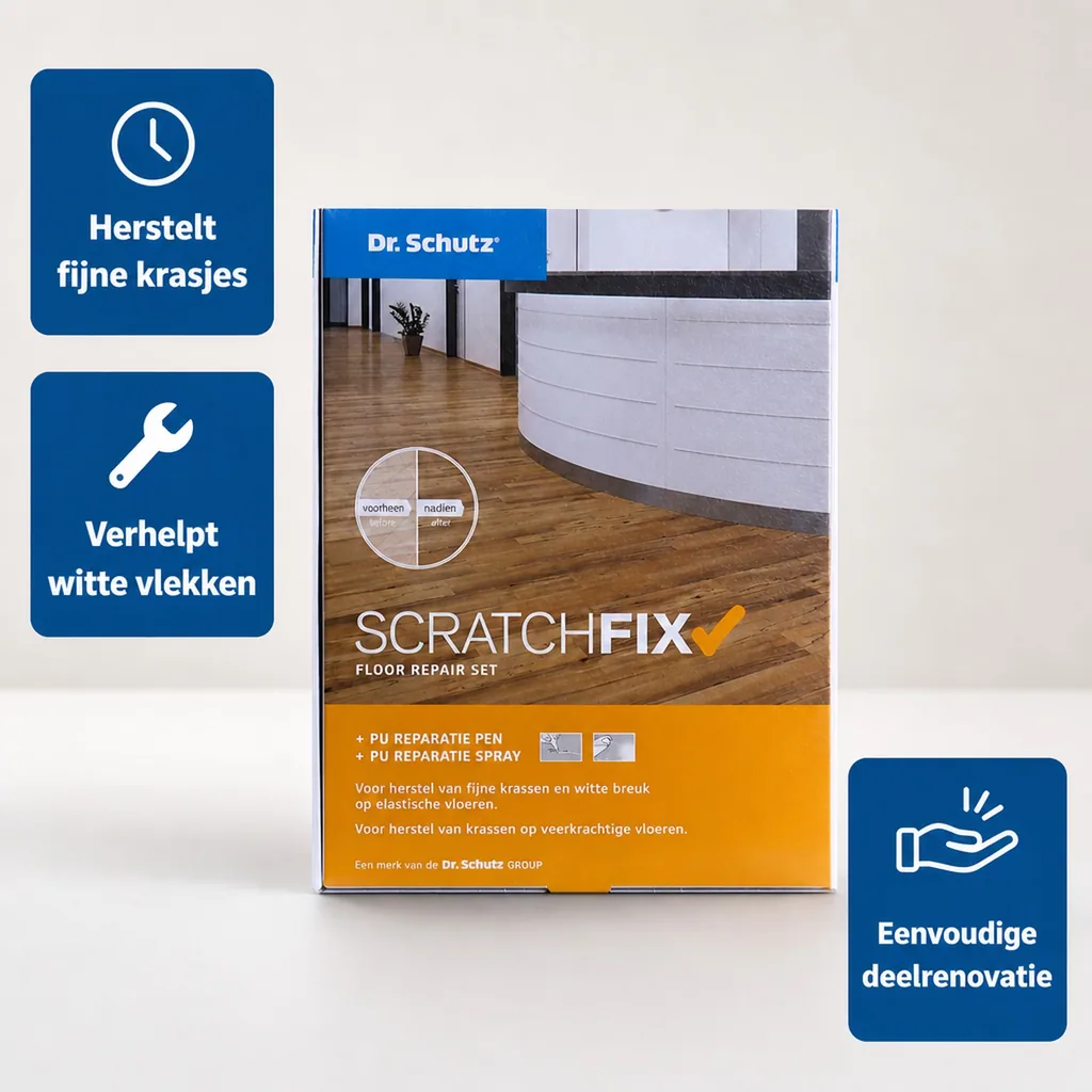 Vloer reparatieset, krassen verwijderen vloer, vloer herstellen, reparatieset vloer