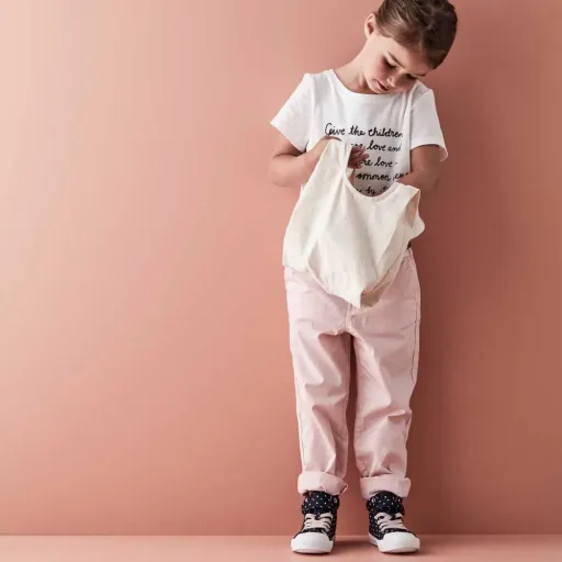 Kids Concept houten eten met stoffen zak