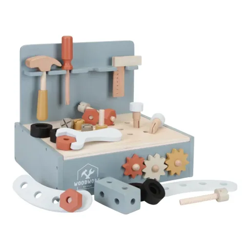 Little Dutch Mini Werkbank blauw