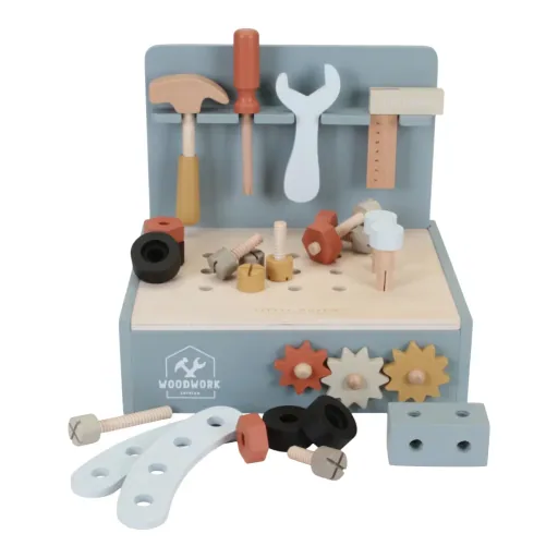 Little Dutch Mini Werkbank blauw