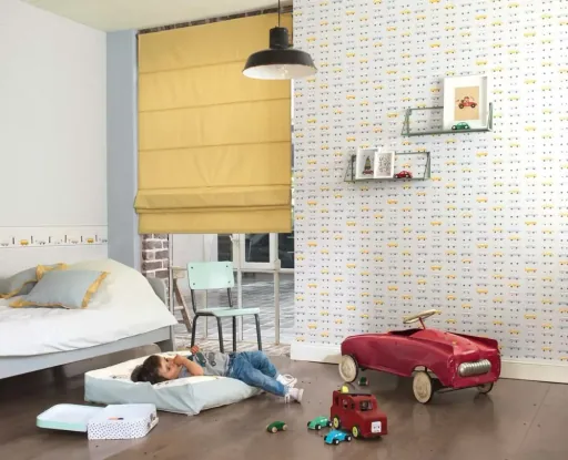 Casadeco rand Happy Dreams auto's blauw