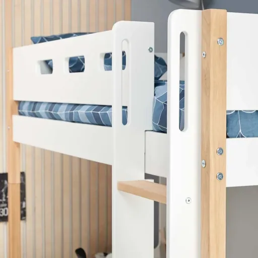 Flexa Nor stapelbed wit/eik