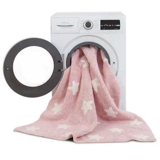 Lorena Canals tapijt sterren roze