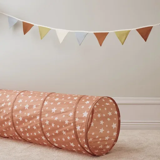 Kids Concept speeltunnel sterren bruin