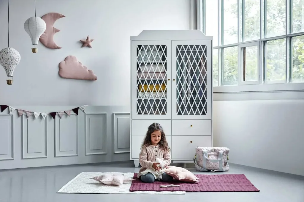 Cam Cam Harlequin kledingkast 2-deurs wit