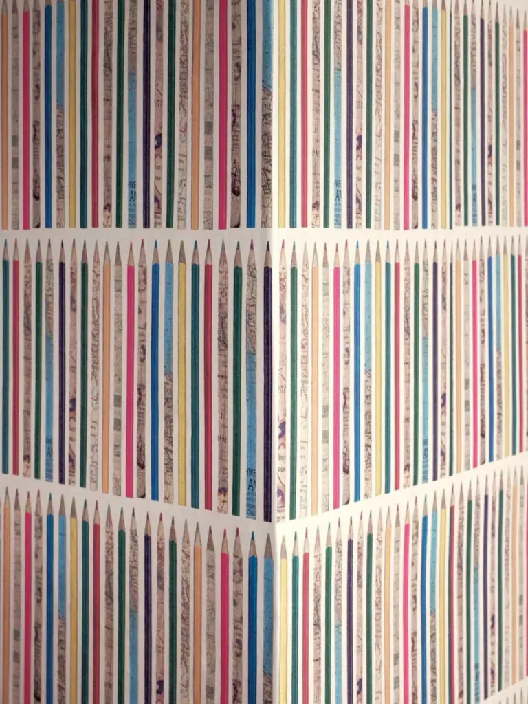 Little Sanderson Abracazoo behang potloden blauw
