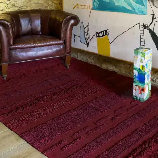 Lorena Canals tapijt "Air" rood, Maat: 170 x 240 cm