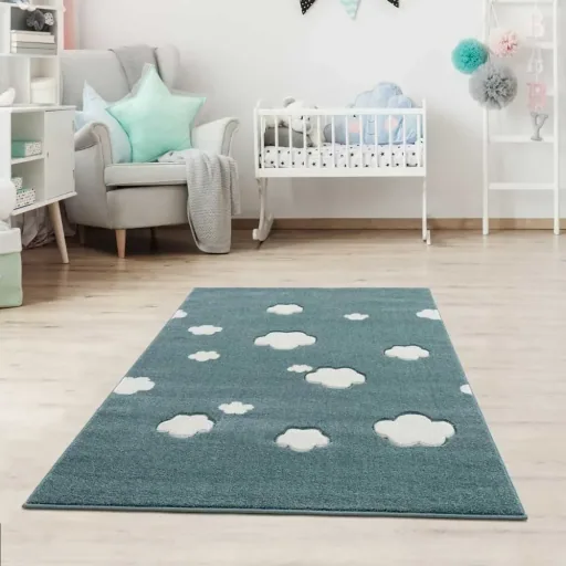 Livone tapijt wolken mint, Tapijtmaat: 160 x 230 cm