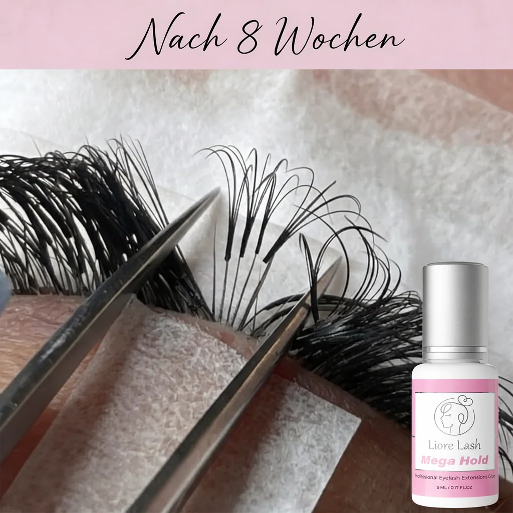 Wimperverlengingslijm Liore Lash / Mega sterke hold 8 weken / 1 sec snel drogend/Zwarte lijm professionele benodigdheden voor classic volume wimpers