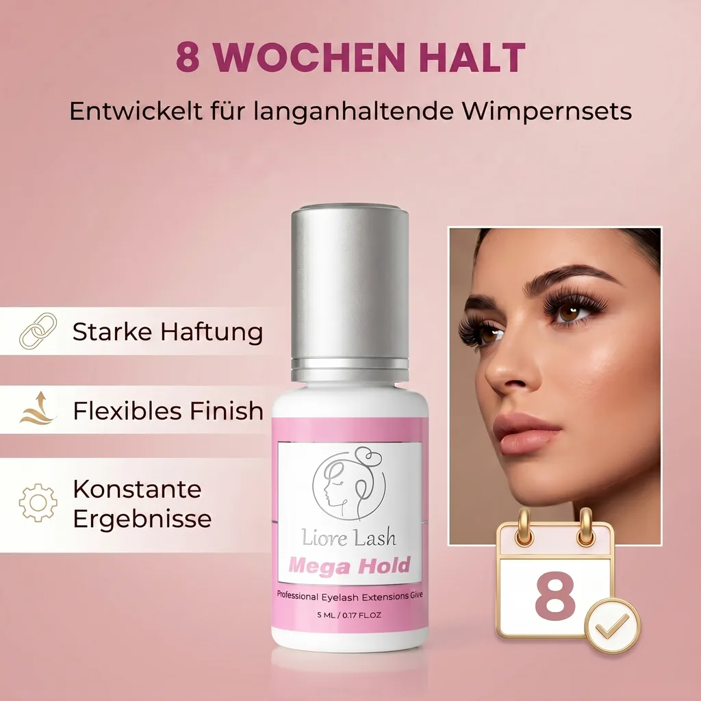 Wimperverlengingslijm Liore Lash / Mega sterke hold 8 weken / 1 sec snel drogend/Zwarte lijm professionele benodigdheden voor classic volume wimpers