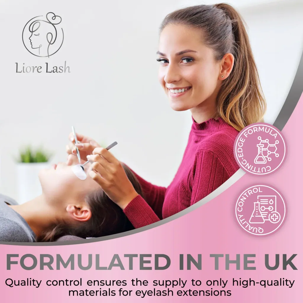Wimperverlengingslijm Liore Lash / Mega sterke hold 8 weken / 1 sec snel drogend/Zwarte lijm professionele benodigdheden voor classic volume wimpers