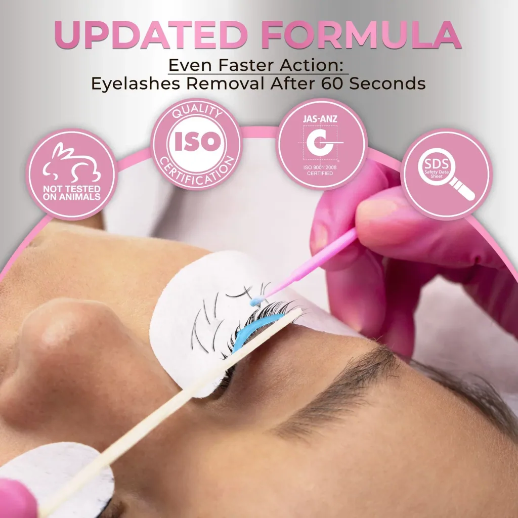 Wimperverlengings gel remover – Liore Lash snelle remover, Snelle verwijdering wimperlijm in 60 seconden, Professionele gel formule voor wimperverlengingen, 15 ml