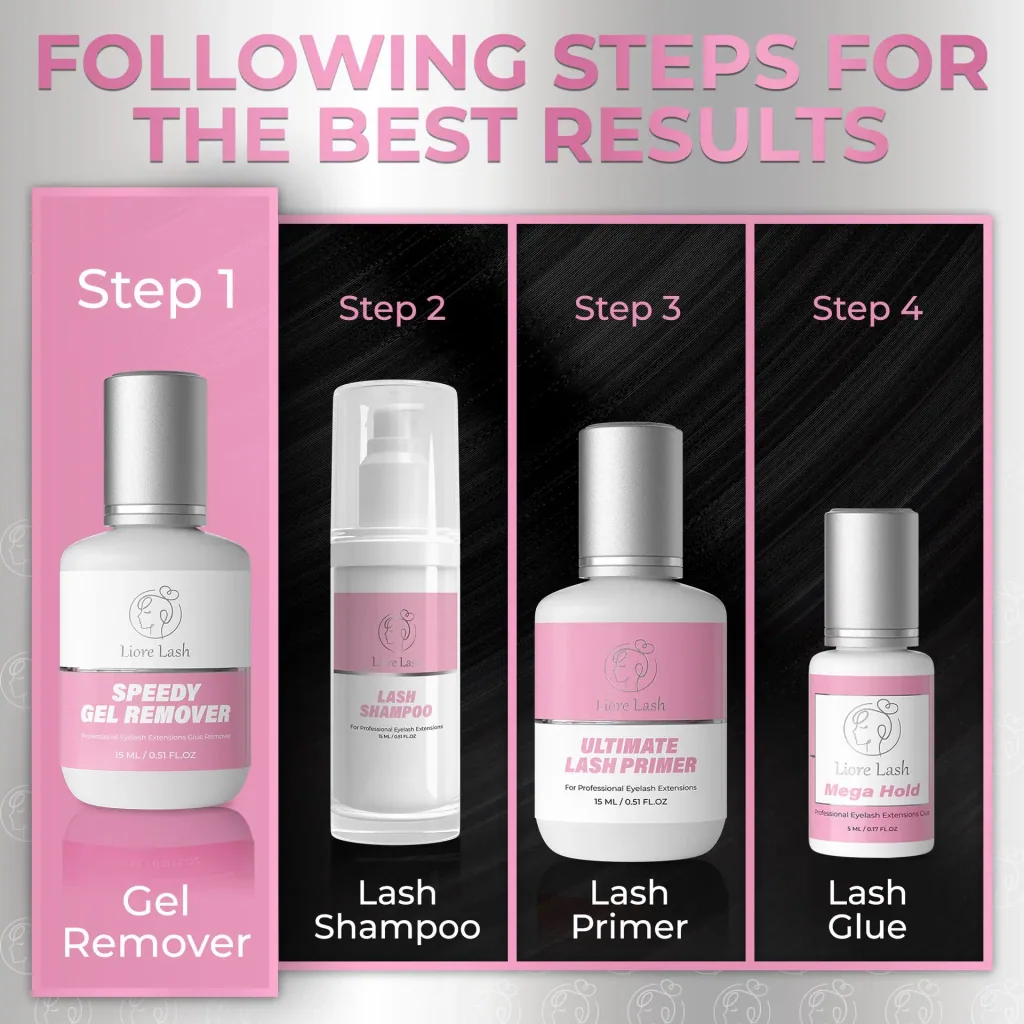 Wimperverlengings gel remover – Liore Lash snelle remover, Snelle verwijdering wimperlijm in 60 seconden, Professionele gel formule voor wimperverlengingen, 15 ml
