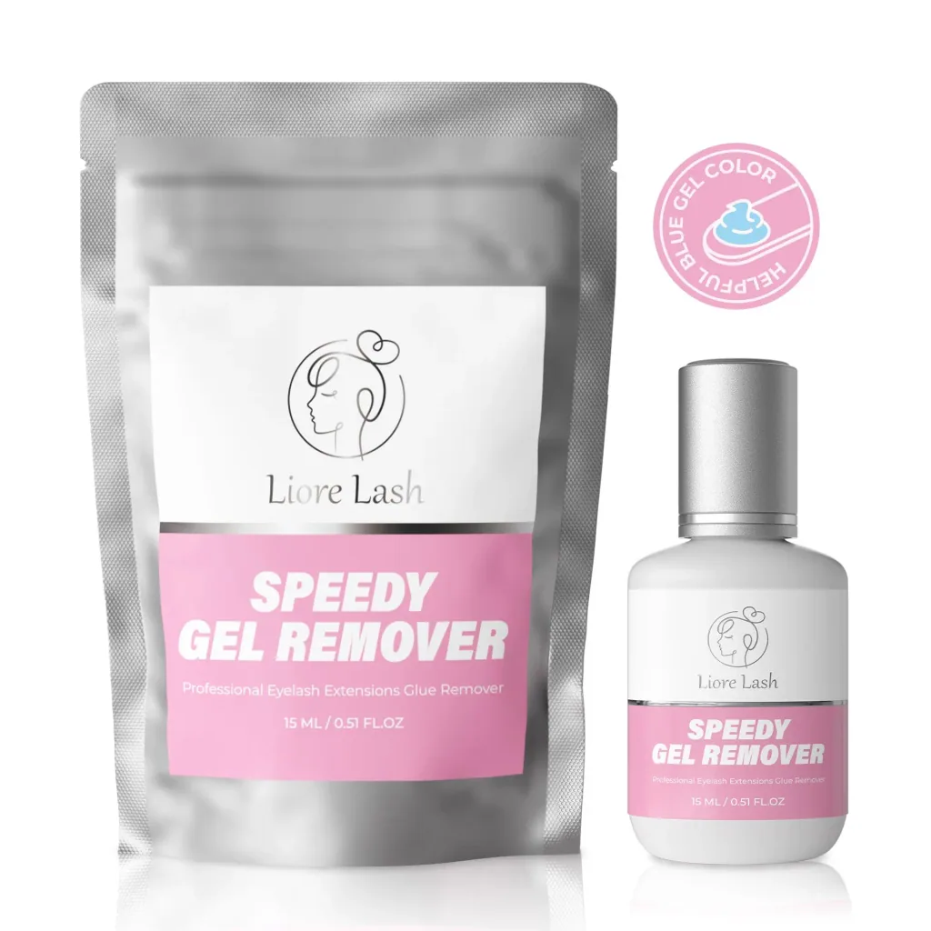 Wimperverlengings gel remover – Liore Lash snelle remover, Snelle verwijdering wimperlijm in 60 seconden, Professionele gel formule voor wimperverlengingen, 15 ml