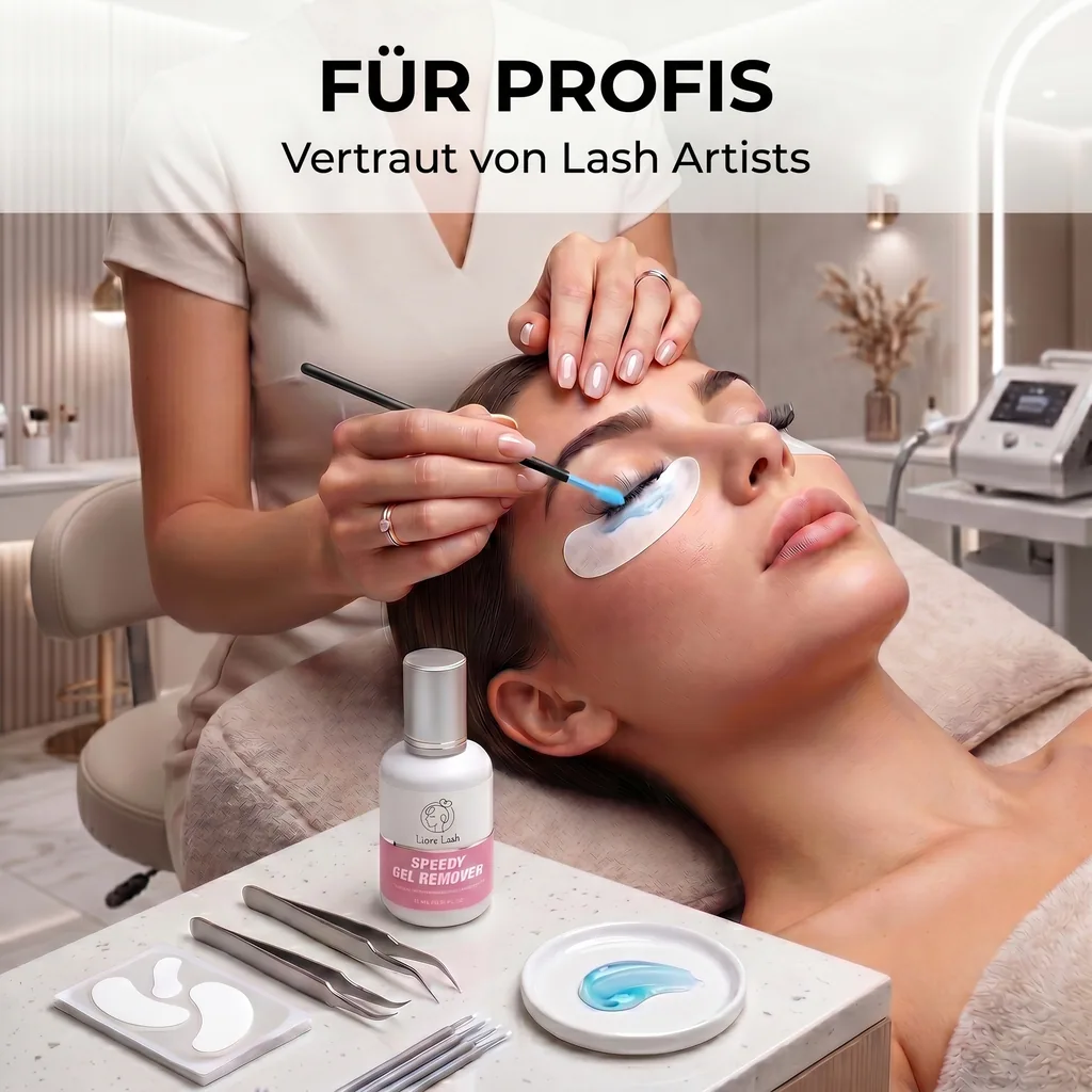 Wimperverlengings gel remover – Liore Lash snelle remover, Snelle verwijdering wimperlijm in 60 seconden, Professionele gel formule voor wimperverlengingen, 15 ml