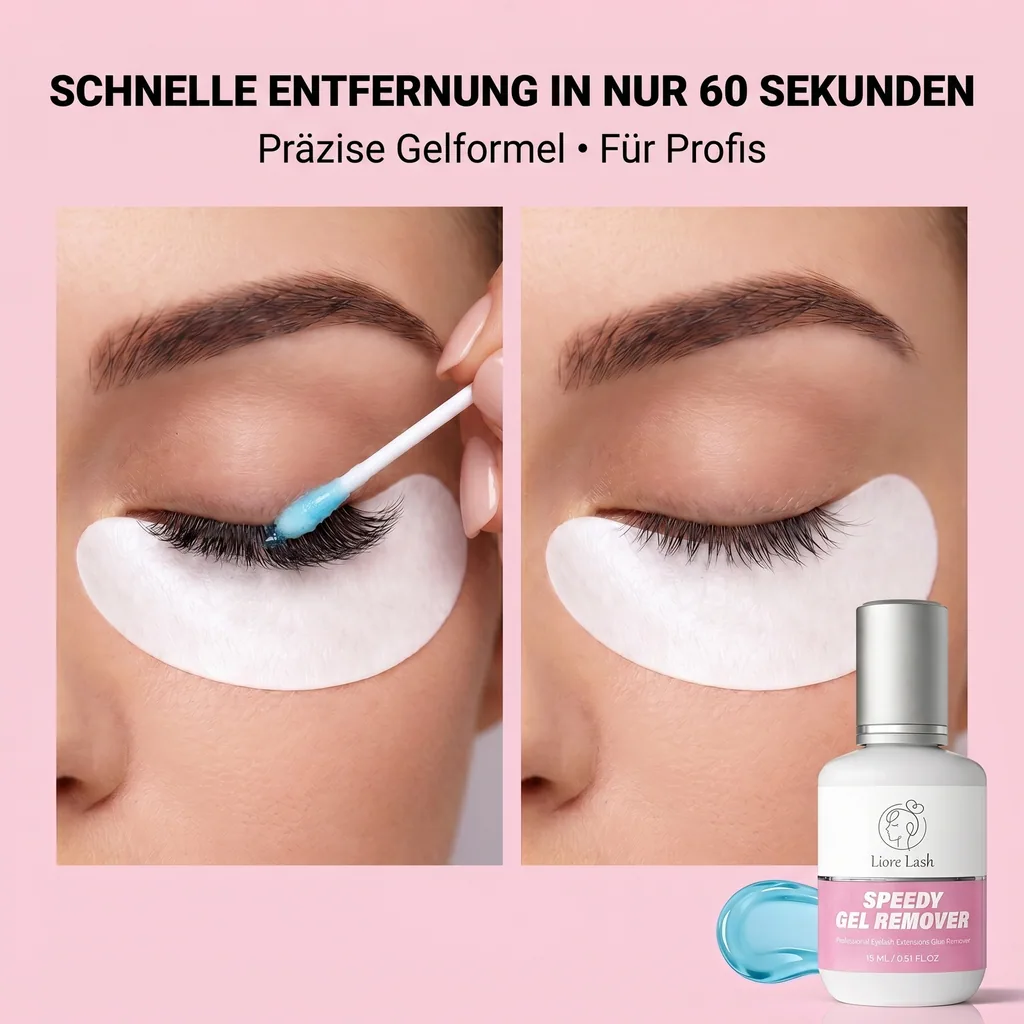 Wimperverlengings gel remover – Liore Lash snelle remover, Snelle verwijdering wimperlijm in 60 seconden, Professionele gel formule voor wimperverlengingen, 15 ml