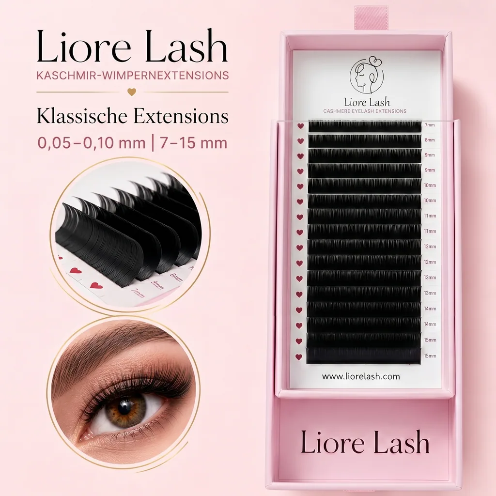 Wimpers voor extensions 16 rijen - 0.05 M (mix 7-15 mm) - Liore Lash