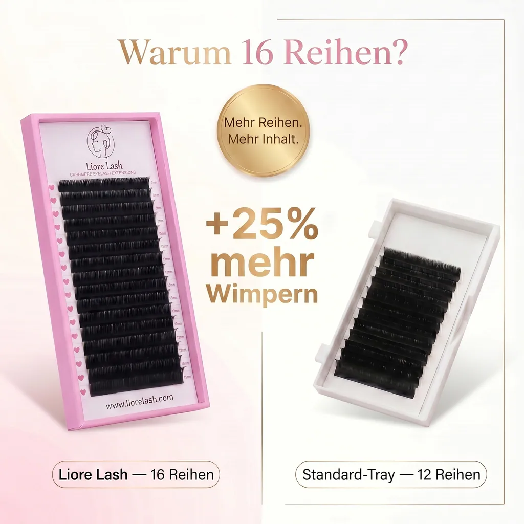 Wimpers voor extensions 16 rijen - 0.05 M (mix 7-15 mm) - Liore Lash