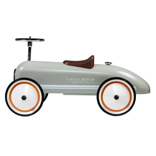 Little Dutch Retro glijbaan auto olijf