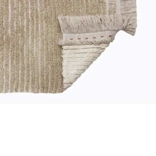 Lorena Canals wasbaar omkeerbaar vloerkleed "Reversible Duetto" beige, Maat: 140 x 200 cm