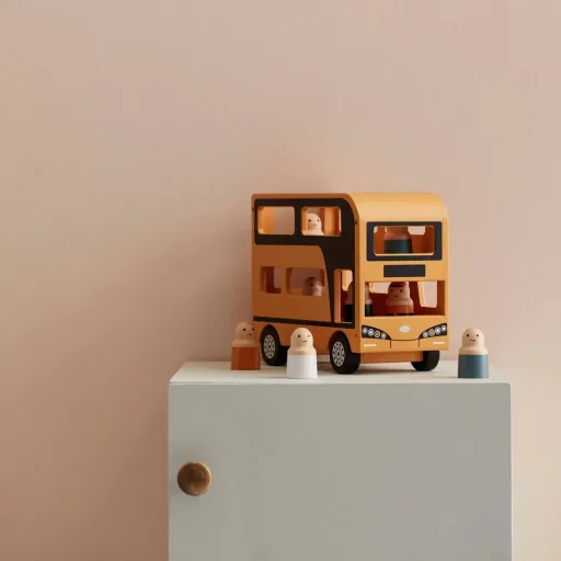 Kids Concept speelgoed dubbeldekker bus hout