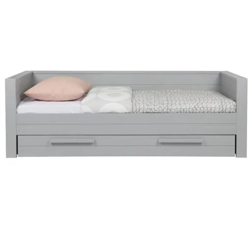 WOOOD bedlade Dennis beton grijs