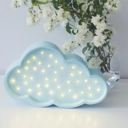 little lights Led deco kinderlamp wolkenlicht blauw