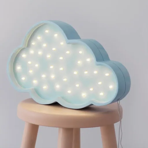 little lights Led deco kinderlamp wolkenlicht blauw