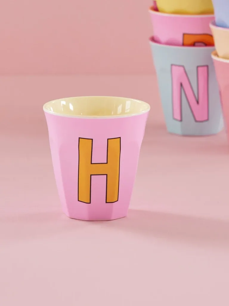 RICE - H beker, 250 ml, melamine, kleur: roze