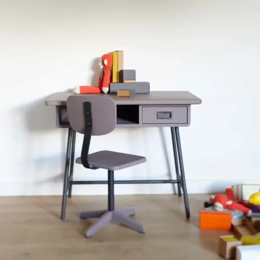 Laurette kinderbureau La Classe met stoel, Kleur: turkoois