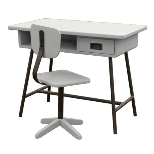 Laurette kinderbureau La Classe met stoel, Kleur: turkoois