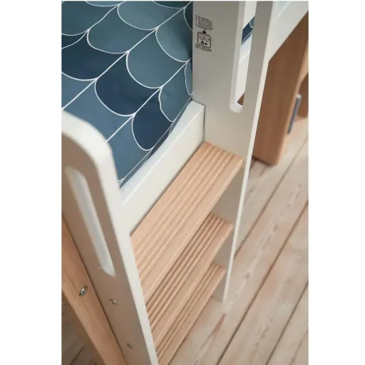 Flexa Nor halfhoogslaper schuin wit/eik