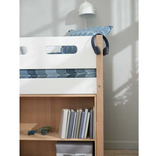 Flexa Nor halfhoogslaper schuin wit/eik