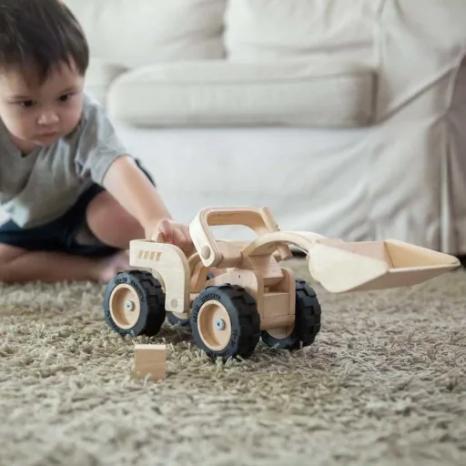 Houten kindergraver van Plan Toys Bagger