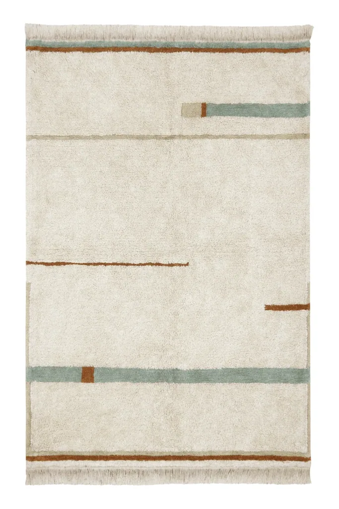 Lorena Canals Wasbaar tapijt - Lanes Vintage Nude, Maat: 90 x 130 cm