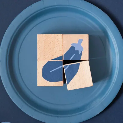 Nobodinoz houten blokken / puzzel groenten