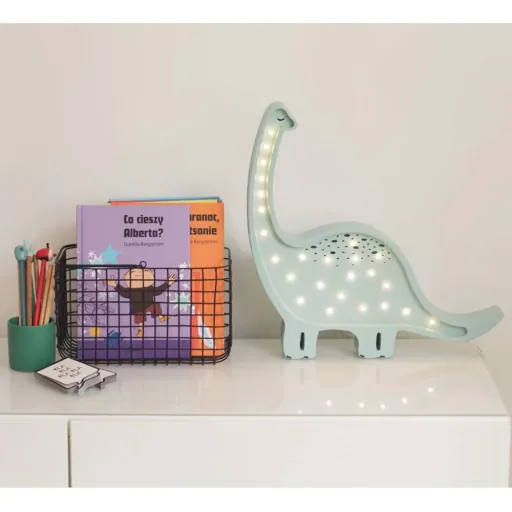 little lights Led Deco Kinderlamp Dino lichtblauw