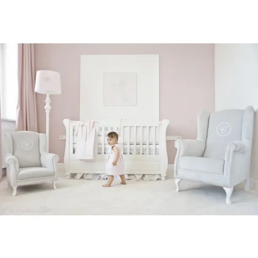 Caramella vloerlamp gedraaide poot goud embleem roze