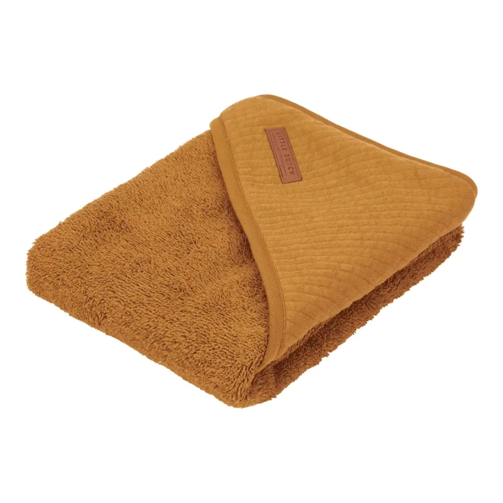 Little Dutch Babyhanddoek met capuchon, kleur: Ochre Spice